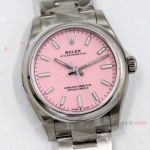 EW Factory 31mm Swiss Replica Rolex Oyster Perpetual Watch 316L Stainless Steel 277200 Candy Pink Dial_th.jpg